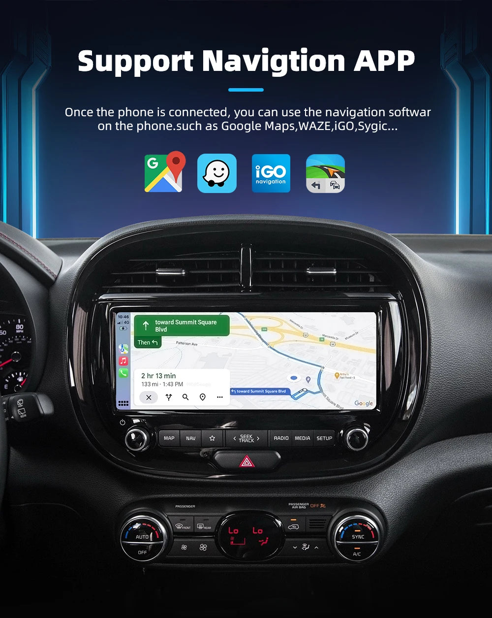 Adaptateur CarPlay sans fil pour Apple iPhone Android, boîte AI filaire vers Carplay sans fil, connexion USB Type C, dongle de voiture automatique, 2 en 1